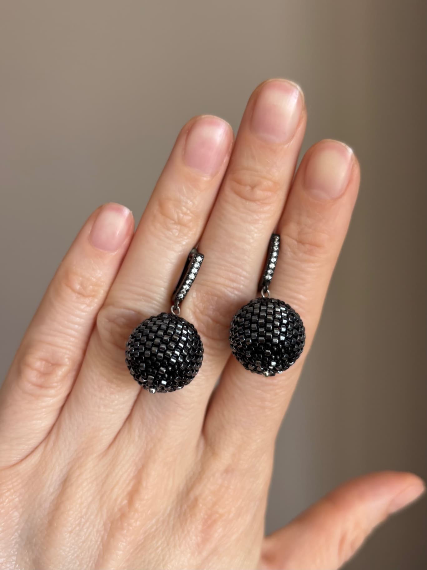 Серьги «Черный оникс»