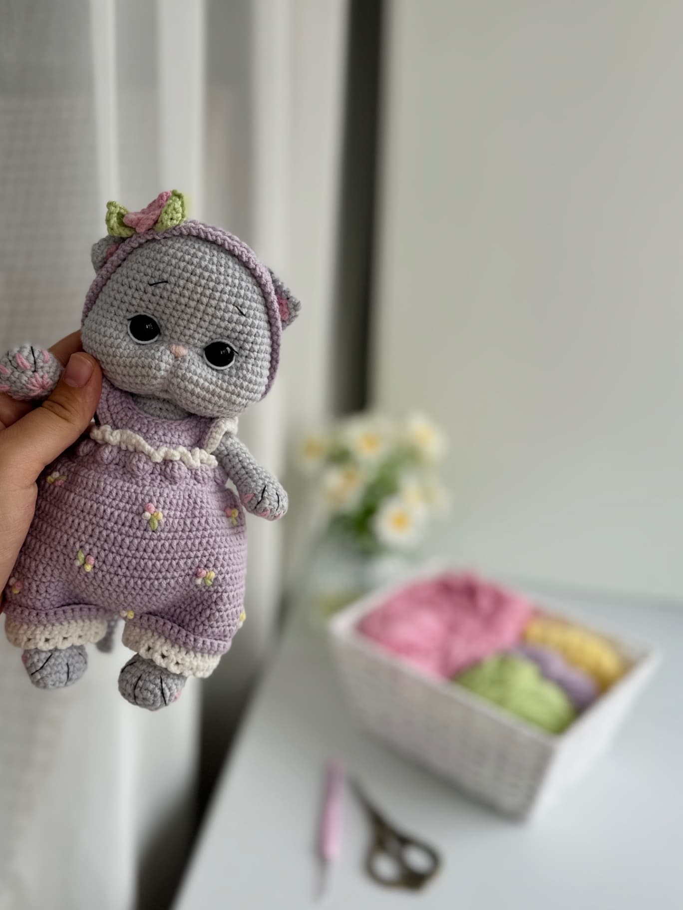 Вязаная игрушка «Кошечка Мия»